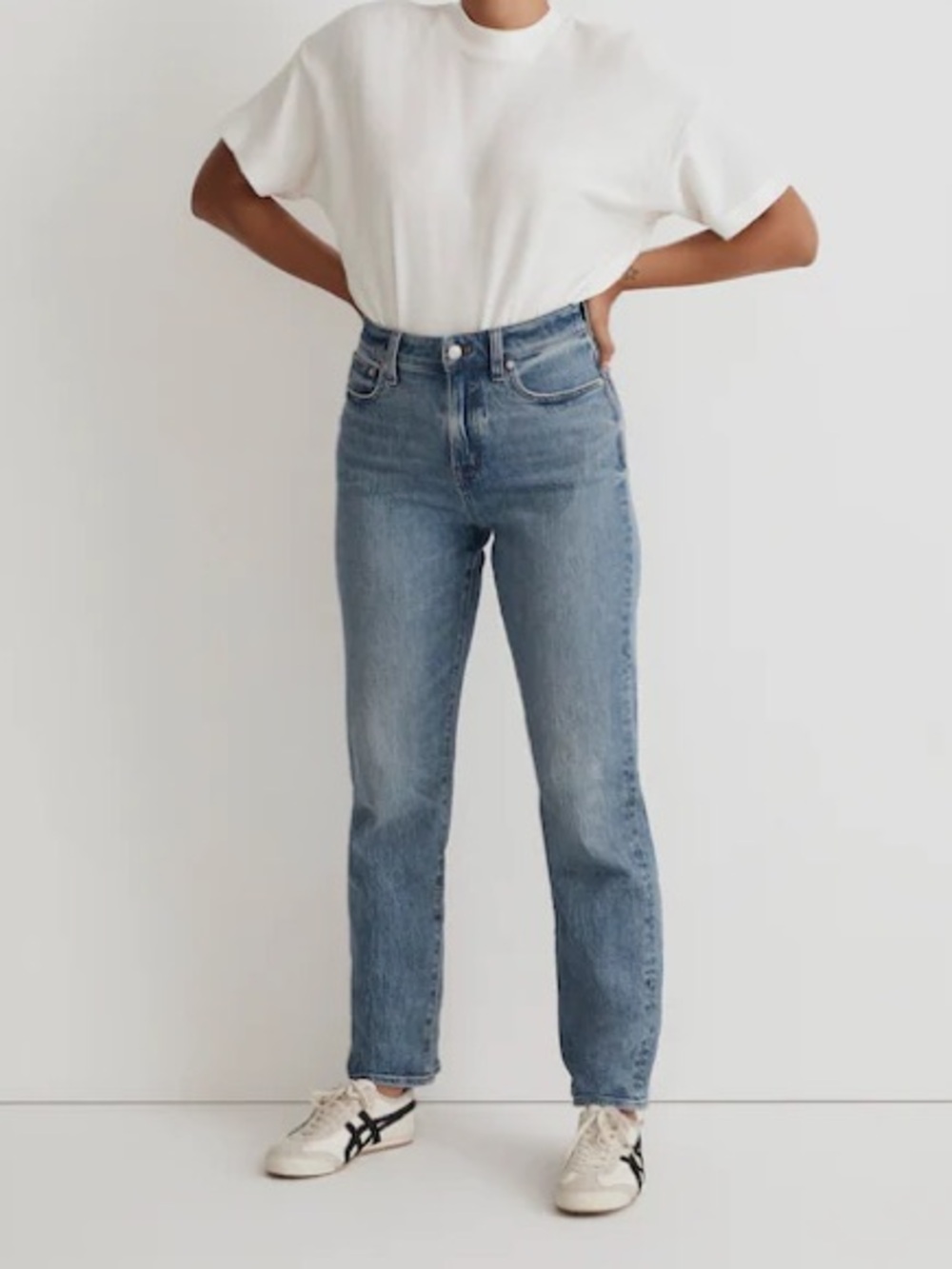 Madewell Curvy ’90s Straight Jeans NWT High Rise Medium Wash Size 26